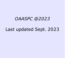 


OAASPC @2023

Last updated Sept. 2023