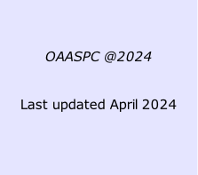 


OAASPC @2024


Last updated April 2024